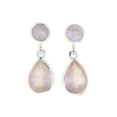 Rose Quartz Studs model S5-004