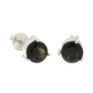 Smoky Quartz Stud model S7-007