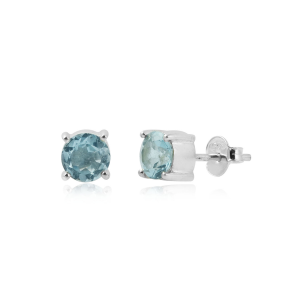 Blue Topaz Stud model S7-008