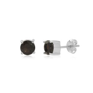 Smoky Quartz Stud model S7-008