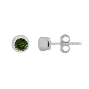 Green Tourmaline Stud model S7-014