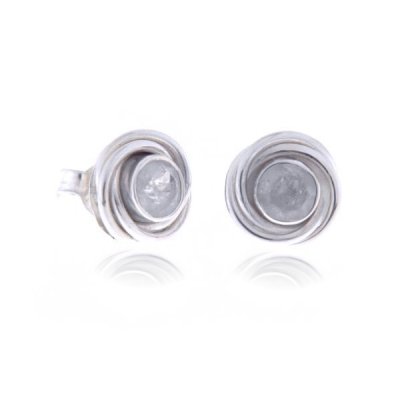 Rainbow Moonstone Stud model S6-002