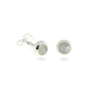 Rainbow Moonstone Stud model S7-002 Rainbow Moonstone Stud model S7-002
