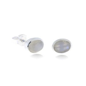 Rainbow Moonstone Stud model S7-006 Rainbow Moonstone Stud model S7-006