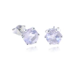 Rose Quartz Stud model S9-005 Rose Quartz Stud model S9-005
