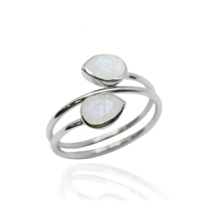 Rainbow Moonstone Ring model R5-082