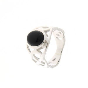 Zwarte Onyx Ring model R9-085