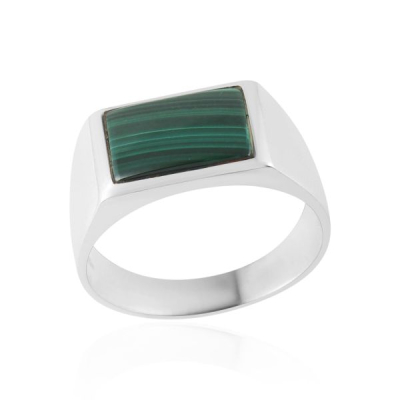 Malachite Ring model R1-002