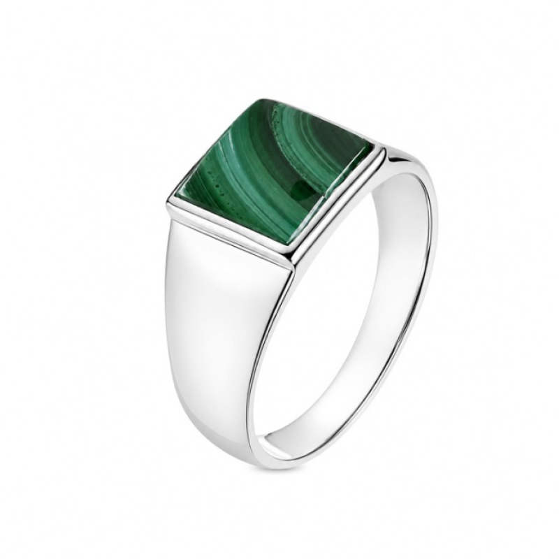 Malachiet Ring model R1-004