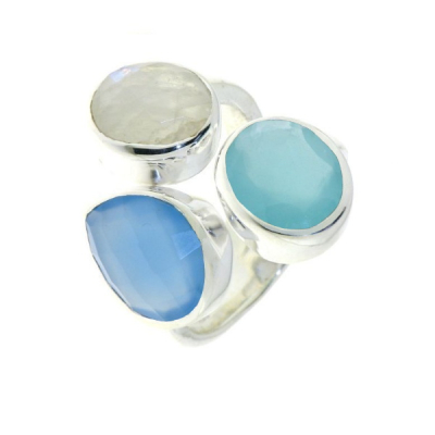 Chalcedony Aqua Ring model R5-029