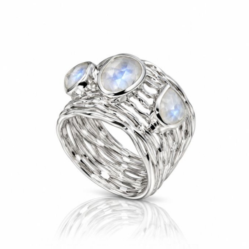 Rainbow Moonstone Ring model  R5-039