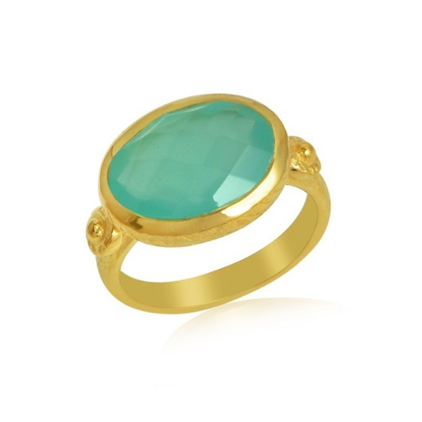 Chalcedoon aqua Ring model R5-044