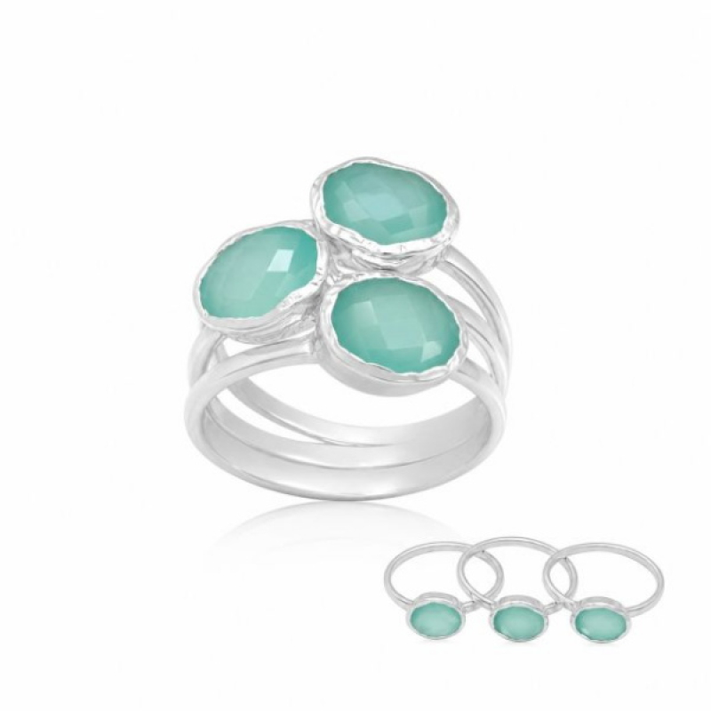 Chalcedoon aqua Ring model R5-058