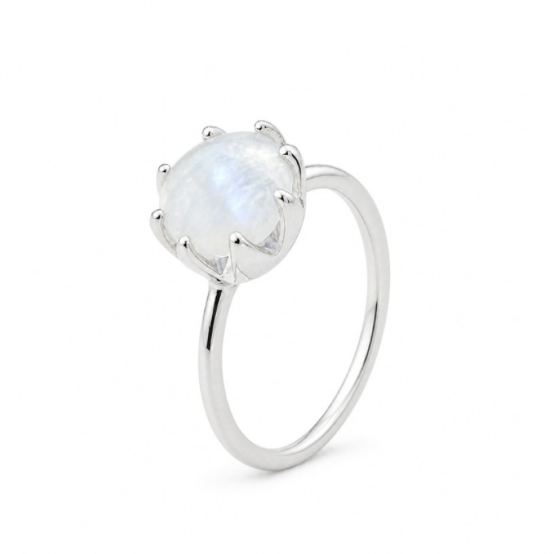 Regenboog Maansteen Ring model R5-060