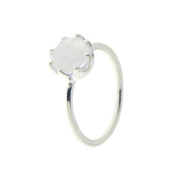 Regenboog Maansteen Ring model R5-060