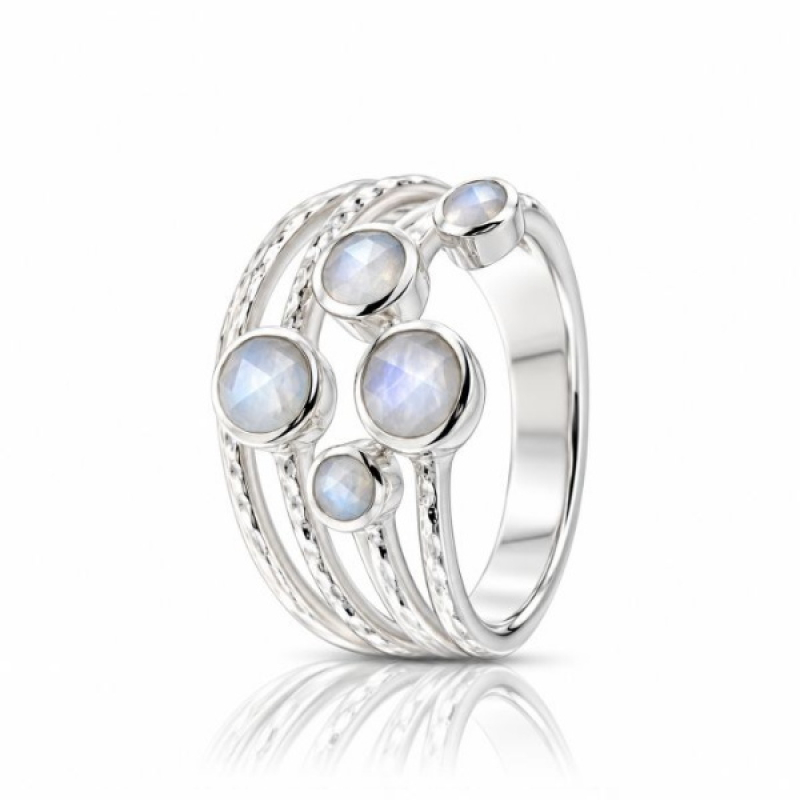 Rainbow Moonstone Ring model R5-066