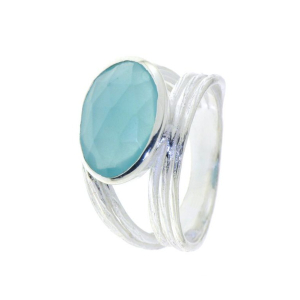 Chalcedoon aqua Ring model R5-067 Chalcedoon aqua Ring model R5-067