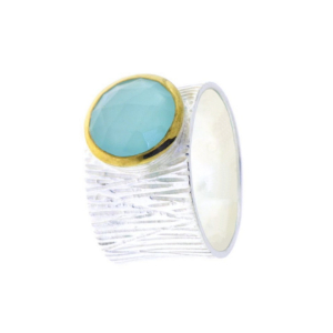 Chalcedoon aqua Ring model R5-069 Chalcedoon aqua Ring model R5-069
