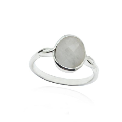 Regenboog Maansteen Ring model R5-083
