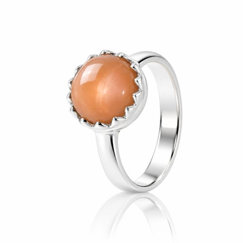 Moonstone, Peach Ring model R6-018