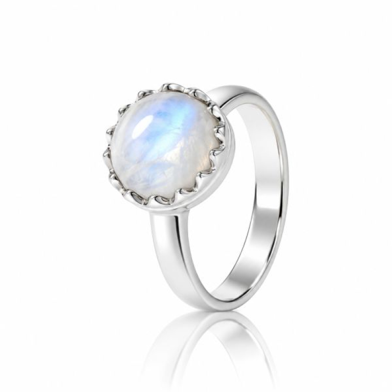 Rainbow Moonstone Ring model R6-018