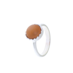 Moonstone, Peach Ring model R6-018 Moonstone, Peach Ring model R6-018