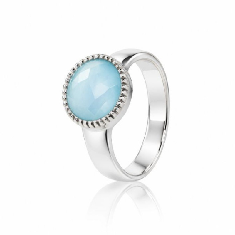 Chalcedony aqua Ring model R6-021