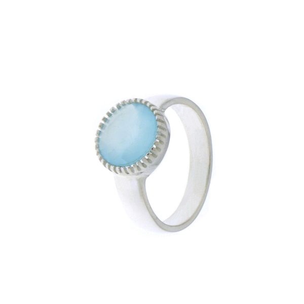Chalcedoon aqua Ring model R6-021