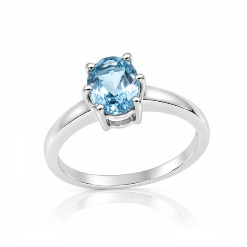 Aquamarijn Ring model R7-005