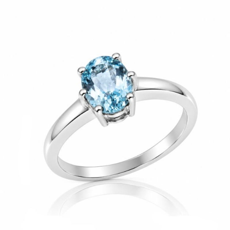 Blauwe Topaas Ring model R7-005