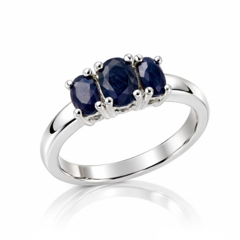 Blauwe Saffier Ring model R7-009