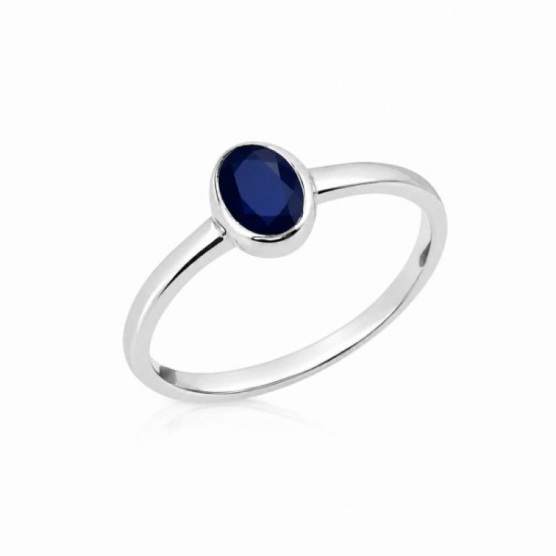 Blauwe Saffier Ring model R7-054