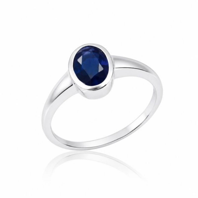 Blauwe Saffier Ring model R7-070