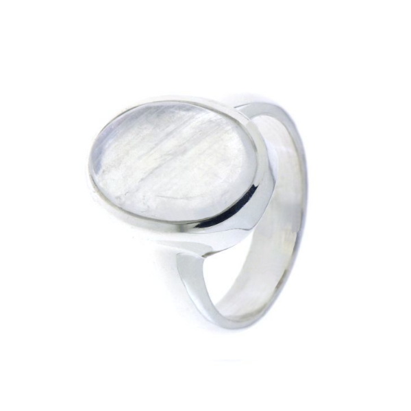 Regenboog Maansteen Ring model R9-017