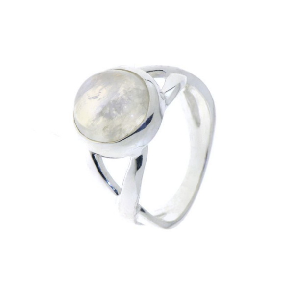 Regenboog Maansteen Ring model R9-029