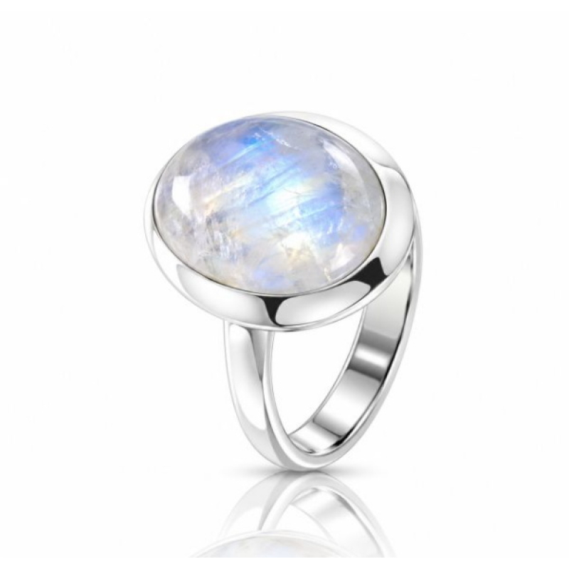 Regenboog Maansteen Ring model R9-031