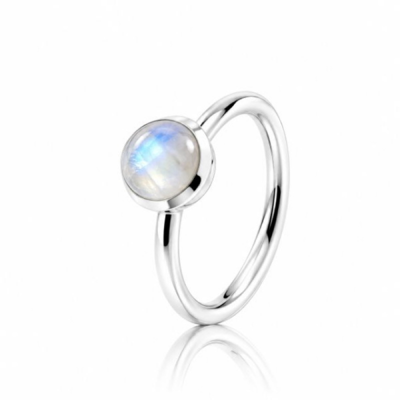 Regenboog Maansteen Ring model R9-048