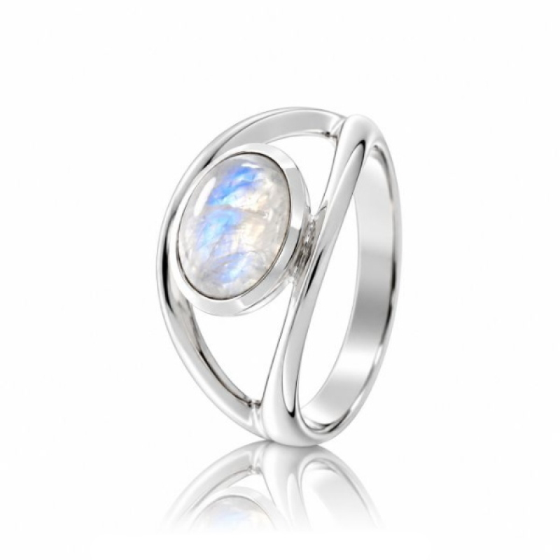 Rainbow Moonstone Ring model R9-051