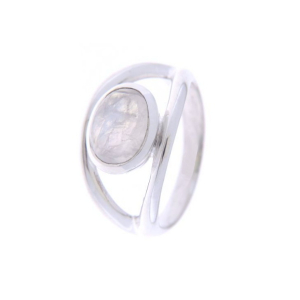 Regenboog Maansteen Ring model R9-051