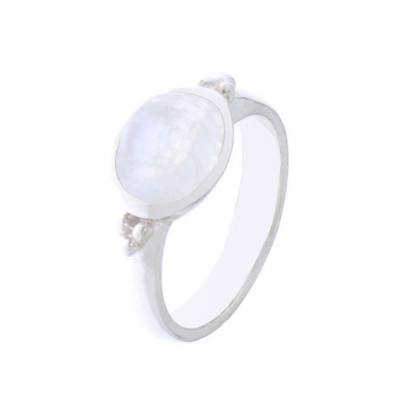 Regenboog Maansteen Ring model R9-065