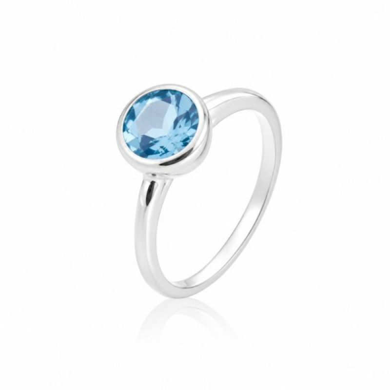 Blauwe Topaas Ring model R9-066