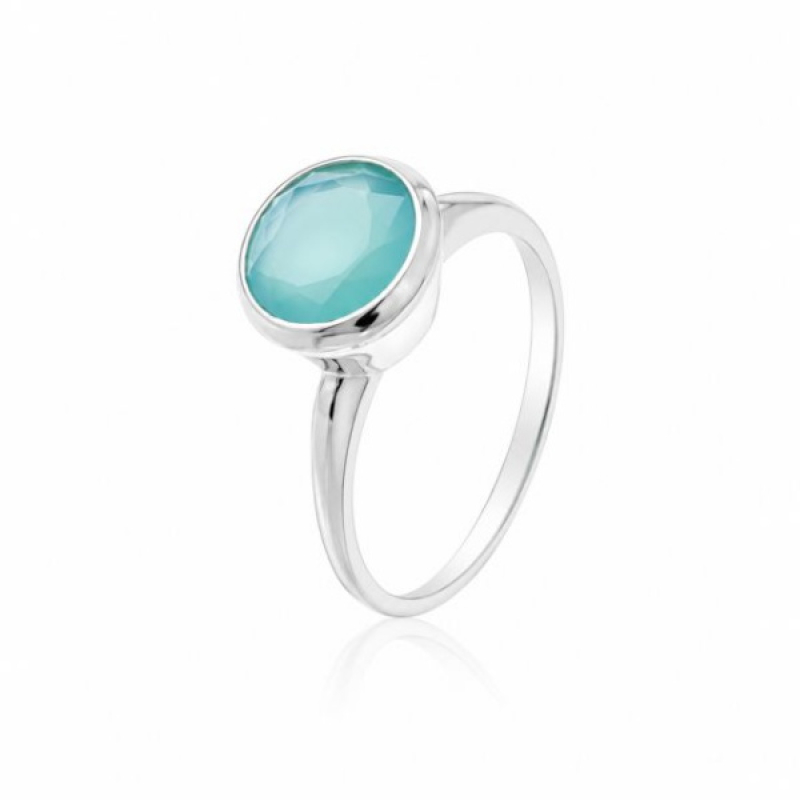 Chalcedony aqua Ring model R9-066