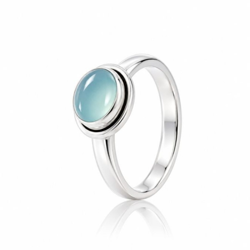 Chalcedoon aqua Ring model R9-074