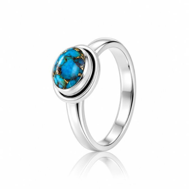 Koper Turkoois Ring model R9-074