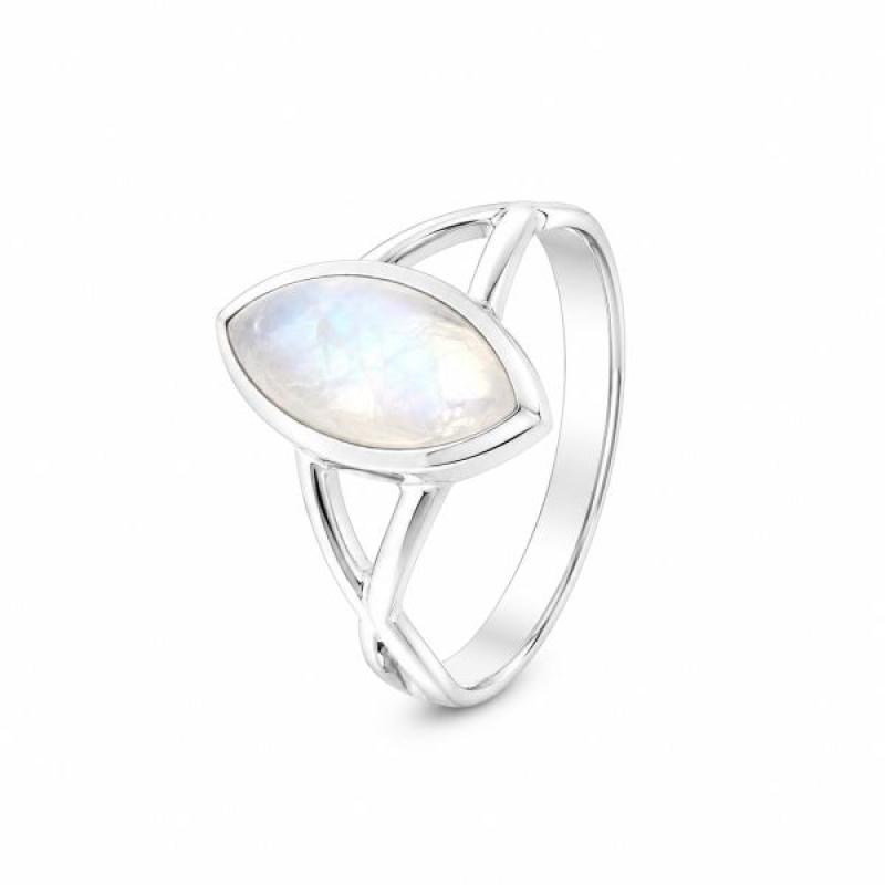Rainbow Moonstone Ring model R9-084