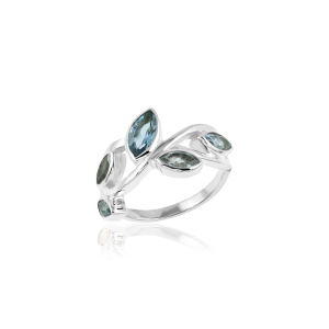 Blauwe Topaas Ring model R9-088