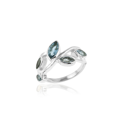 Blauwe Topaas Ring model R9-088