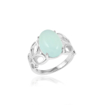 Chalcedony Aqua Ring model R9-096