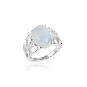 Regenboog Maansteen Ring model R9-096