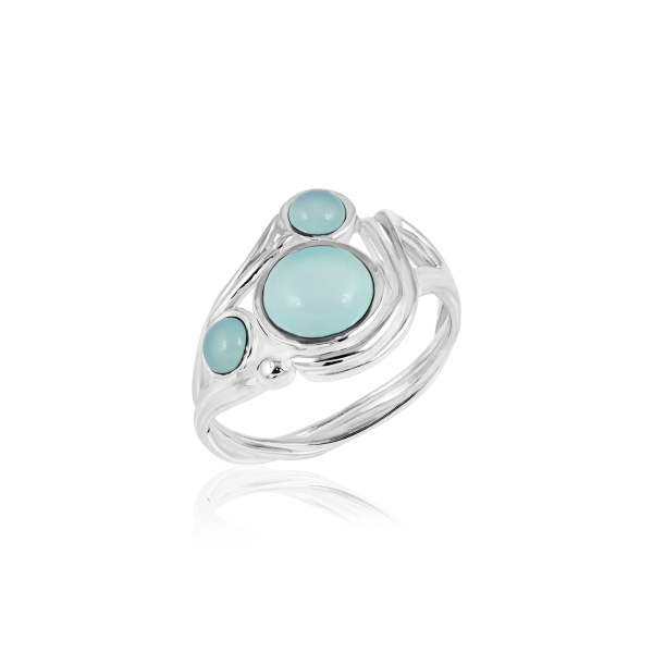 Chalcedoon Aqua Ring model R9-097